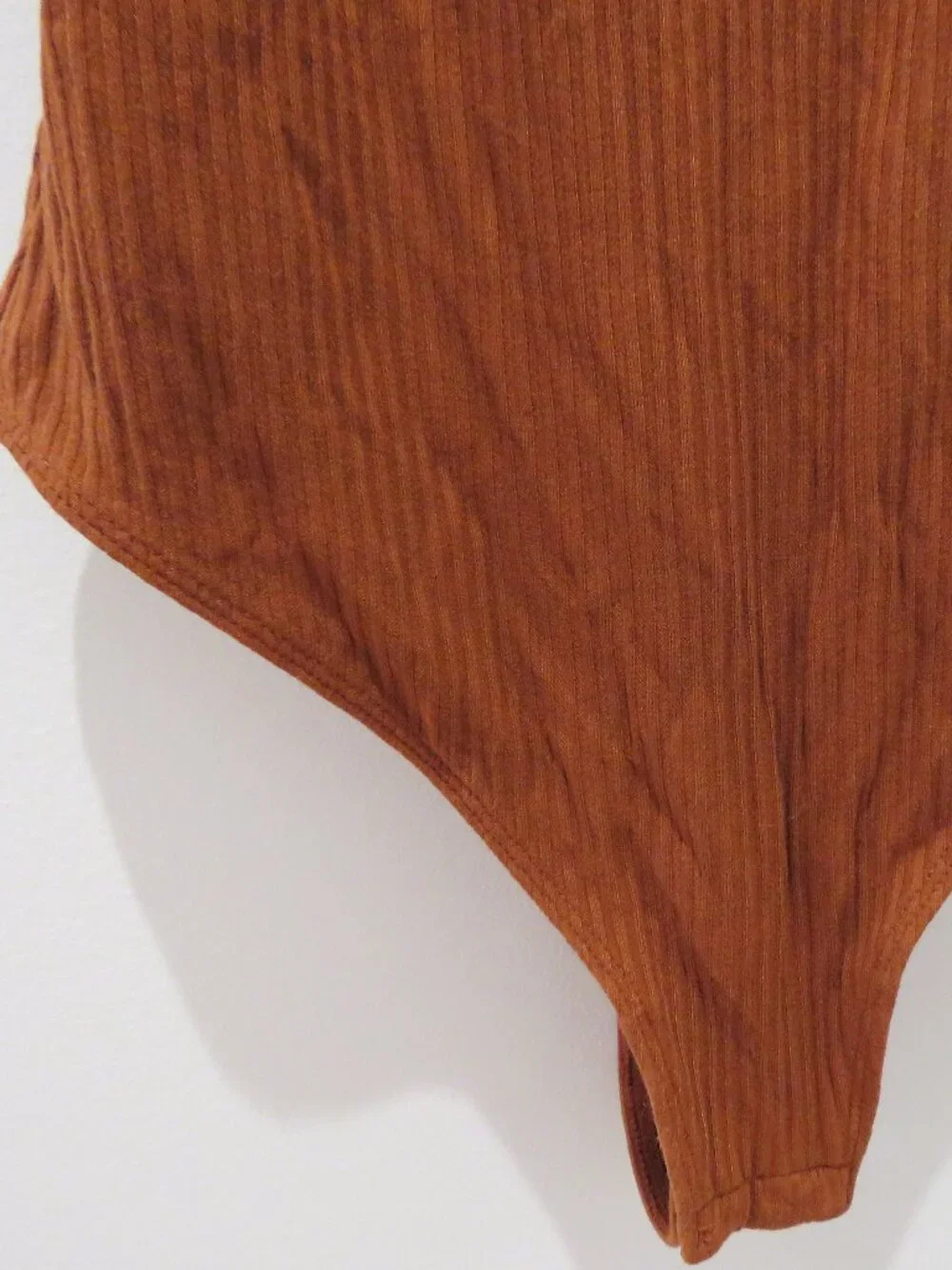 INTIMATELY FREE PEOPLE Speed Dial Bodysuit Bronze Brown Ribbed Small Minimalist - Picture 7 of 12